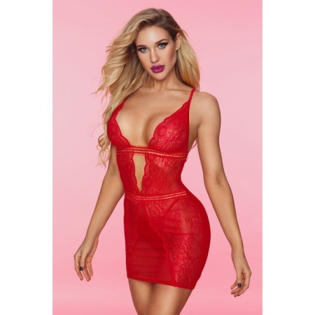 Combinations and Thong Candy Girl Desiree Red, OS-2