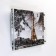 Carty clock is wall-mounted, interior "Eiffel Tower", silent, 25 x 35 cm