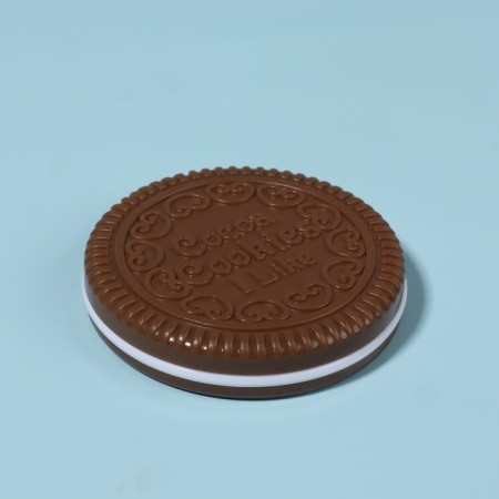 Mirror folding "chocolate miracle", with a comb, d = 6.6 cm, color mix-6