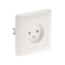 Розетка SE "Хит", 10 А, 250 В, встраиваемая, без з/к, IP20, белая, RS10-132-B