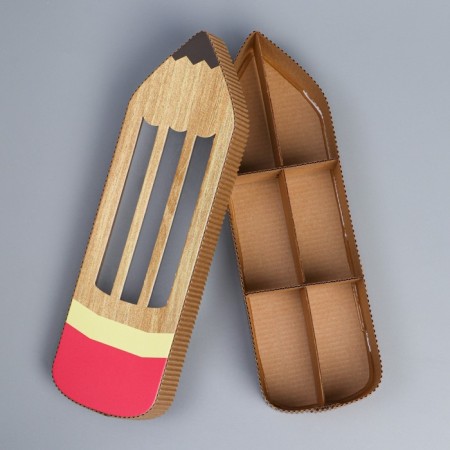Gift box, confectionery packaging "Pencil", 27.5 x 8.5 x 5 cm-1