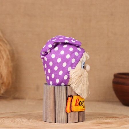 Brownie Lucky "All the Blessings", on a barrel, 14x8x8 cm-3