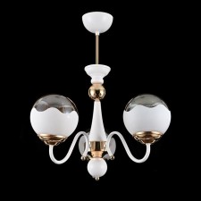 Светильник потолочный ЭкономСвет 13160/3WT+FGD WT+TEA, 3х60Вт, E27, 65х55х55 см, цвет белый