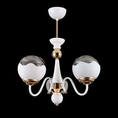 Lamp Ceiling Economy light 13160/3WT+FGD WT+TeA, 3x60W, E27, 65x55x55 cm, white color