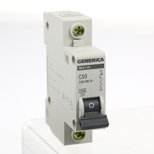Circuit breaker automatic IEK Generica VAL47-29, 1P, 50 A, 4.5 KA, HAR-KA