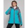 Ski jacket female winter, size 58, turquoise color