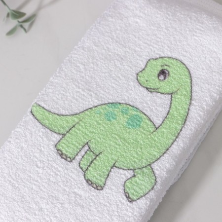 Body washcloth cotton share "Dino", 10.5 × 25 cm-2