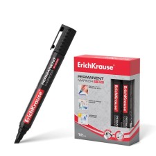 Permanent marker 0.5-4.6 mm Erich Krause P-500 is black, mowing tip, alcohol-based mobs, waterproof without xylol