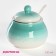 Porcelain sugar tower with a spoonful of the Milky Way, 330 ml, turquoise color