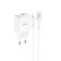 Network charger Hoco N2, 1xUSB, 2 A, Lightning cable, 1 m, white