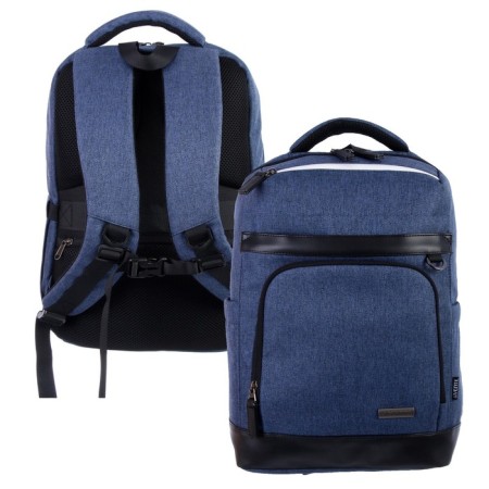 Youth backpack Davente Business, 44 x 32 x 16 cm, ergonomic back, dark blue-3