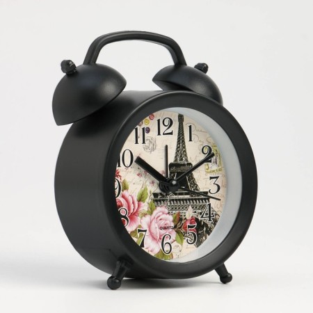 Clock - desktop an alarm clock, discrete move, 8 x 12.5 cm, aa-1