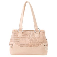 Bag bag claim. Kozh, lightning department, beige color 41x15x25cm