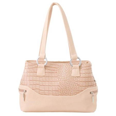 Bag bag claim. Kozh, lightning department, beige color 41x15x25cm