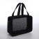 Cosmetic bag with lightning, black color