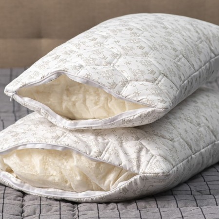 Bamboo pillow+latex 50x68cm, high, bamboo. fiber/natures. Latex, TIK, PE100%-3