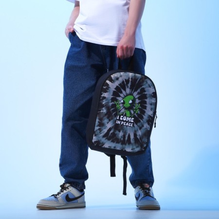 Buscques School Textile "Alien", 38x14x27 cm, black color-8