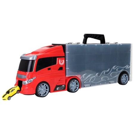 Auto -VOBIS GIVITO "My City", with cars, with tunnel, red color, 59 cm-9