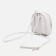 Women's backpack-Mini of artificial leather with lightning, 1 pocket, color gray color