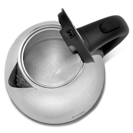 Electric kettle vitek VT-7012, metal, 1.7 l, 2200 watts, silver-black-4