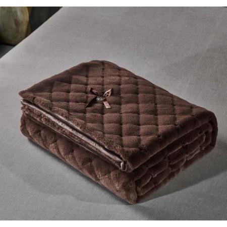 Bernard cover, size 160x220 cm, chocolate color-9