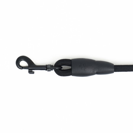 Round "Tone" leash, with a soft handle made of paralon, 120 x 0.8 cm, black-1