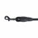 Round "Tone" leash, with a soft handle made of paralon, 120 x 0.8 cm, black