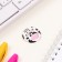 Icons sunset set 3 pcs d = 25 mm "milk" 7x7 cm