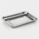 Stainless steel baking sheet, 35 × 26 × 3.5 cm, chrome color