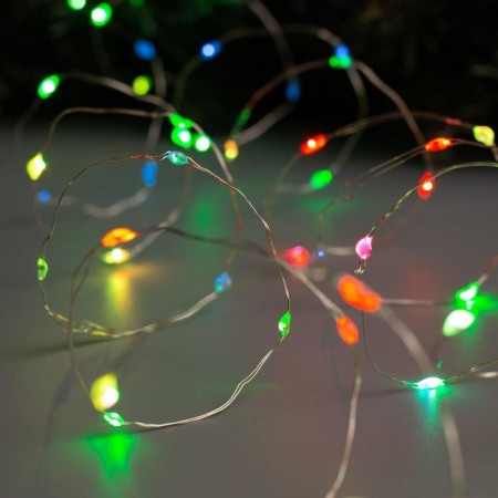 Garland “thread” 5 m dew, ip20, silver thread, 100 LED, glow of multi (RGB), 2 modes, AAH3-3