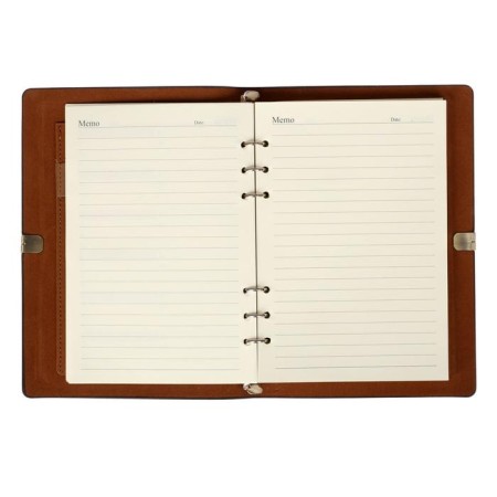 Organizer on the rings "Style" A5, 90 sheets in the ruler, on the elastic band, the cover of light, mix-10