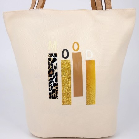 Shoper Mood, without lightning, with lining, beige color-3