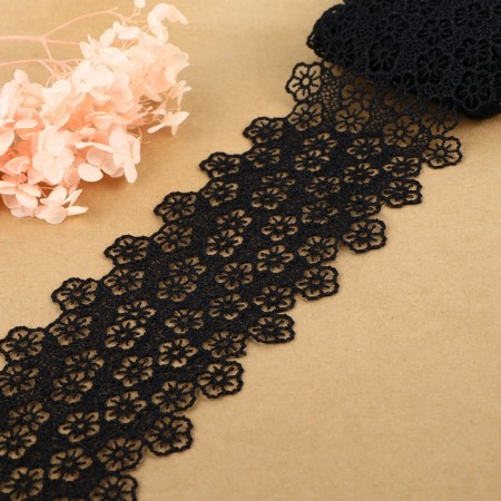 Hypure lace, 80 mm × 6.8 ± 0.5 m, black color