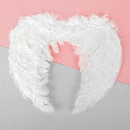 Angel wings, elastic band, white color