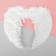 Angel wings, elastic band, white color
