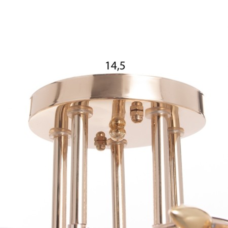 Jeannet chandelier 5x40W E27 Gold Model: 2800064-5