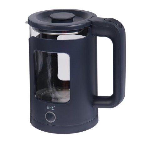 Electric kettle IRIT IR-1917, glass, 1.5 l, 1500 watts, black-1
