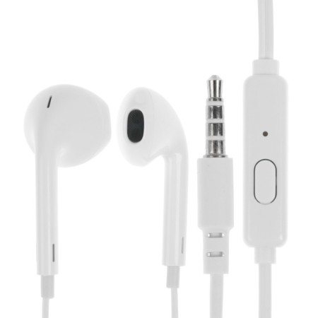 Headphones Exployd Ex-HP-1462, inserts, microphone, wired, 108 dB, 3.5 mm, 1.2 m, white