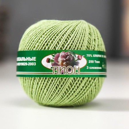 Knitting thread "Peony" 200m/50g 70% cotton, 30% viscose color 2301