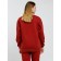 Women's sweated sweatshirt, size 46, burgundy color
