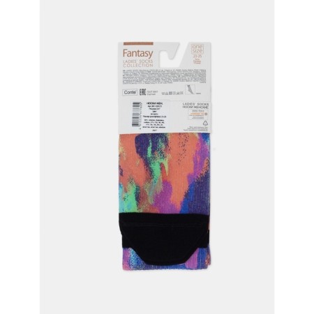 Extended women's socks with CONTE ELEGANT FANTASY ASSORTED, size 23-25, assorted color-6