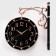 Watching double-sided watches, on suspension, smooth move, 36 x 32 cm, D-25 cm, dial 19 cm