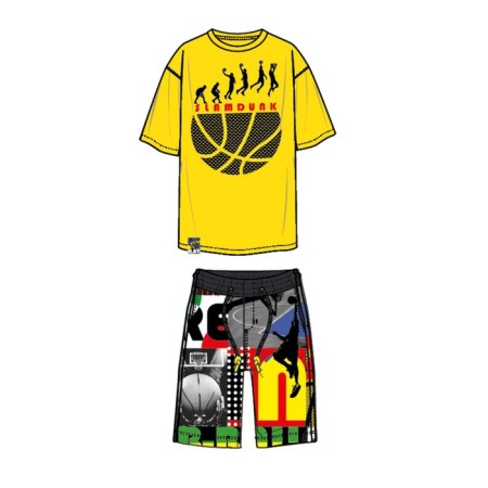 Set for a boy: T -shirt, shorts, height 158 ​​cm-2