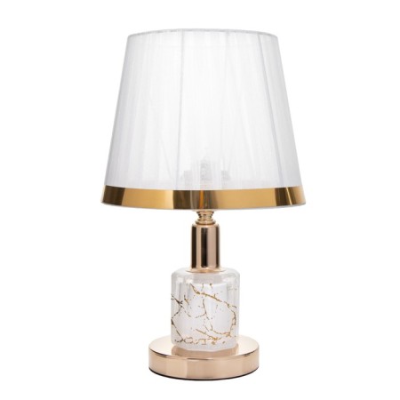 Justin's table lamp 1x60W E27 white-golden 21.5x21.5x34 cm Risalux-6