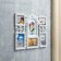 Photo frame plastic in 6 photos 9x9, 9x13, 10x15 cm "Flower arch" White 29x35 cm