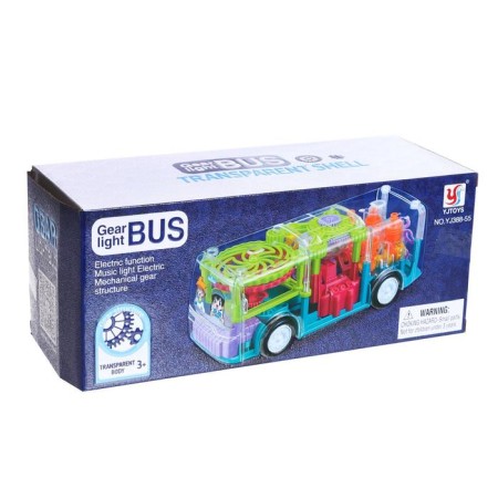 Lifle bus, light and sound effects, works on batteries, mix-4