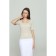 Female T -shirt, size XS, beige color