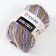 Yarn "Jeans Crazy" 55% cotton, 45% acrylic 160m/50g (7207 violet-sir-green.)