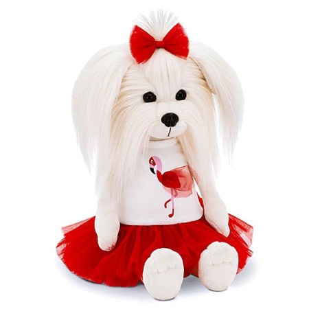 Soft toy "Lucky Mimi: Love and Flamingo", with a frame, 37 cm-2