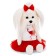 Soft toy "Lucky Mimi: Love and Flamingo", with a frame, 37 cm